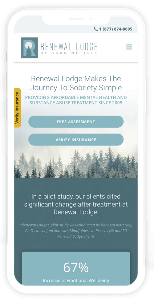 Mobile Web Design Renewal Lodge