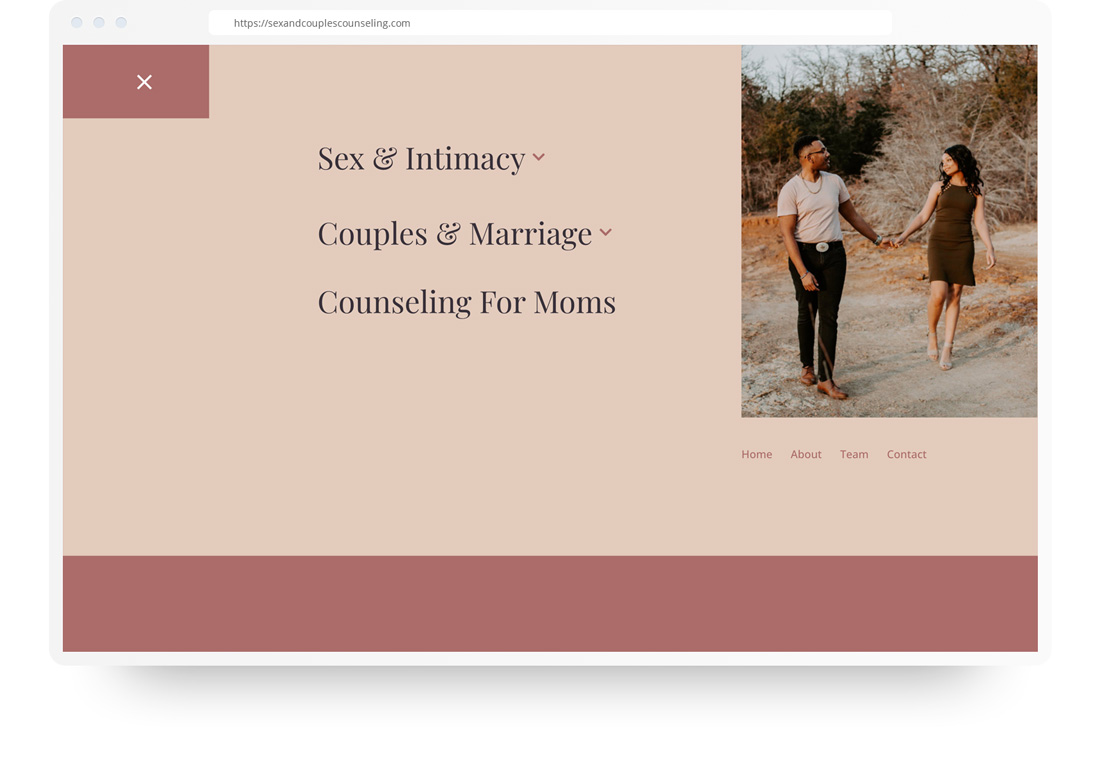 Sex and Couples Counseling Web Design and development