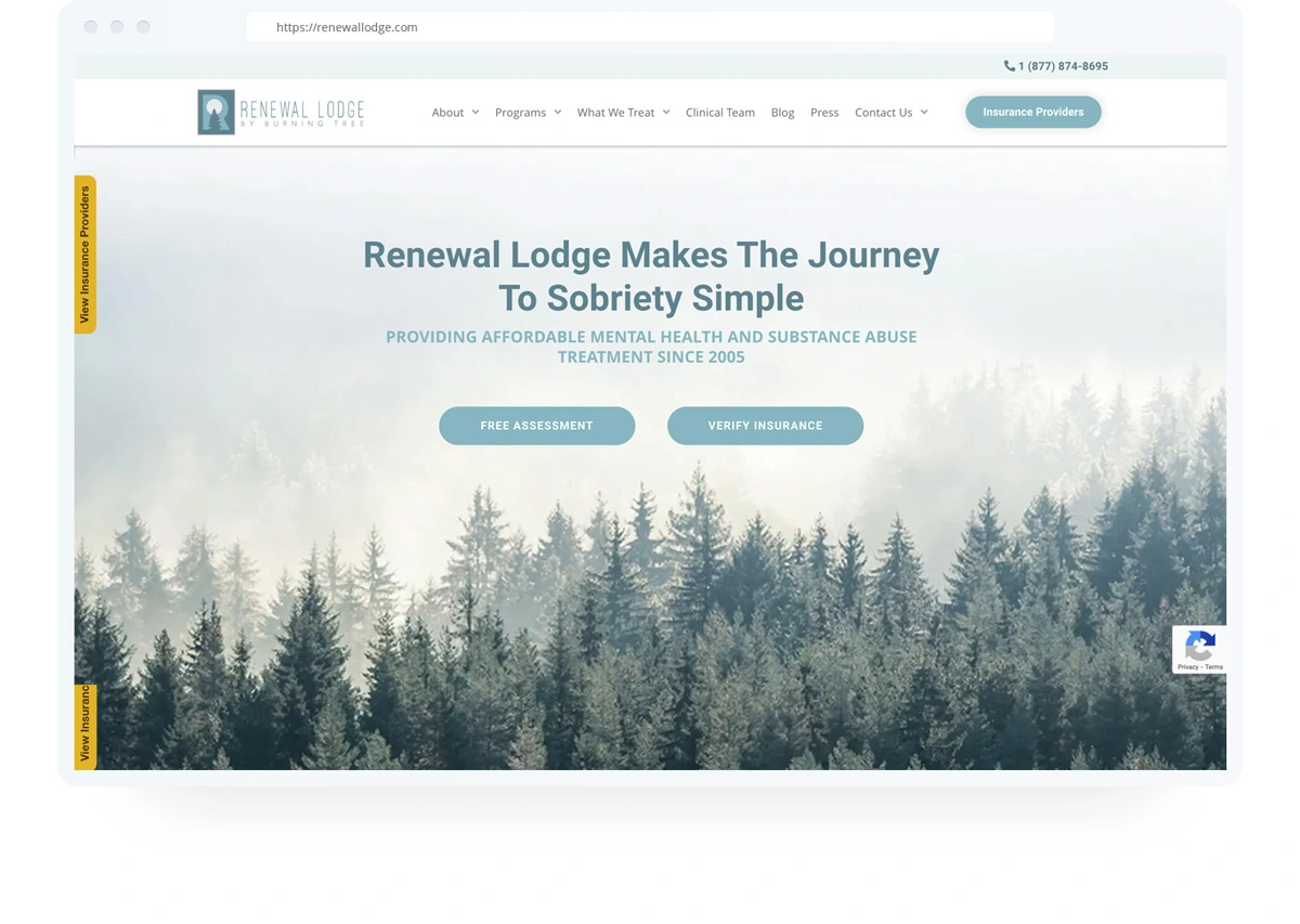 Renewal Lodge Web Design