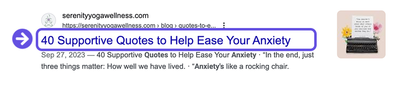 SEO for therapists websites Meta title